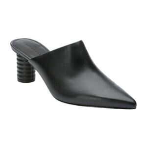 Sanctuary Womens Swag Heeled Mules US 9 Black Leather Heels Pumps NWOB